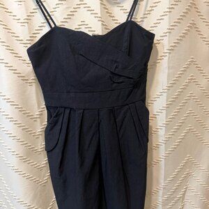 Ruby Fox Black Cocktail Dress Size 13 Y2K Strapless Made USA